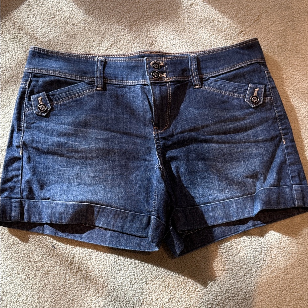 White House Black Market Dark Blue Jean Shorts
